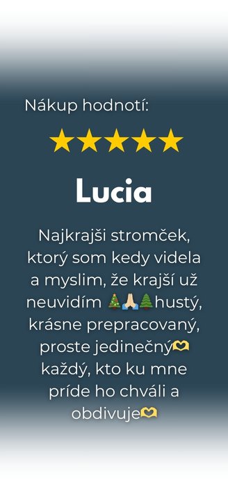recenzia na umelý stromček - Lucia